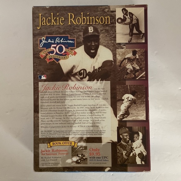 General Mills Wheaties 1997 Jackie Robinson Collectors Edition 50th Anniversary - Picture 2 of 7